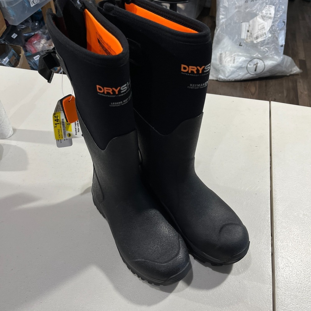 Dryshod Legend MXT Hi Womens Boots Black Orange Waterproof Insulated Size 7 7.5